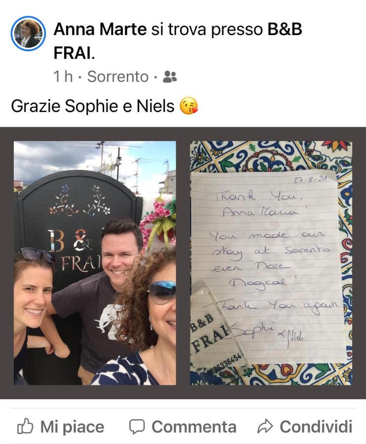 B&B Frai Sorrento Exteriör bild